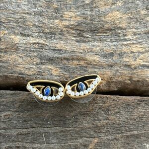 Clare V evil eye earrings